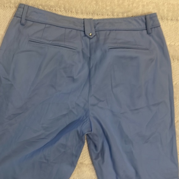 Larry Levine crop pants blue capri cotton size 10 - Picture 9 of 11